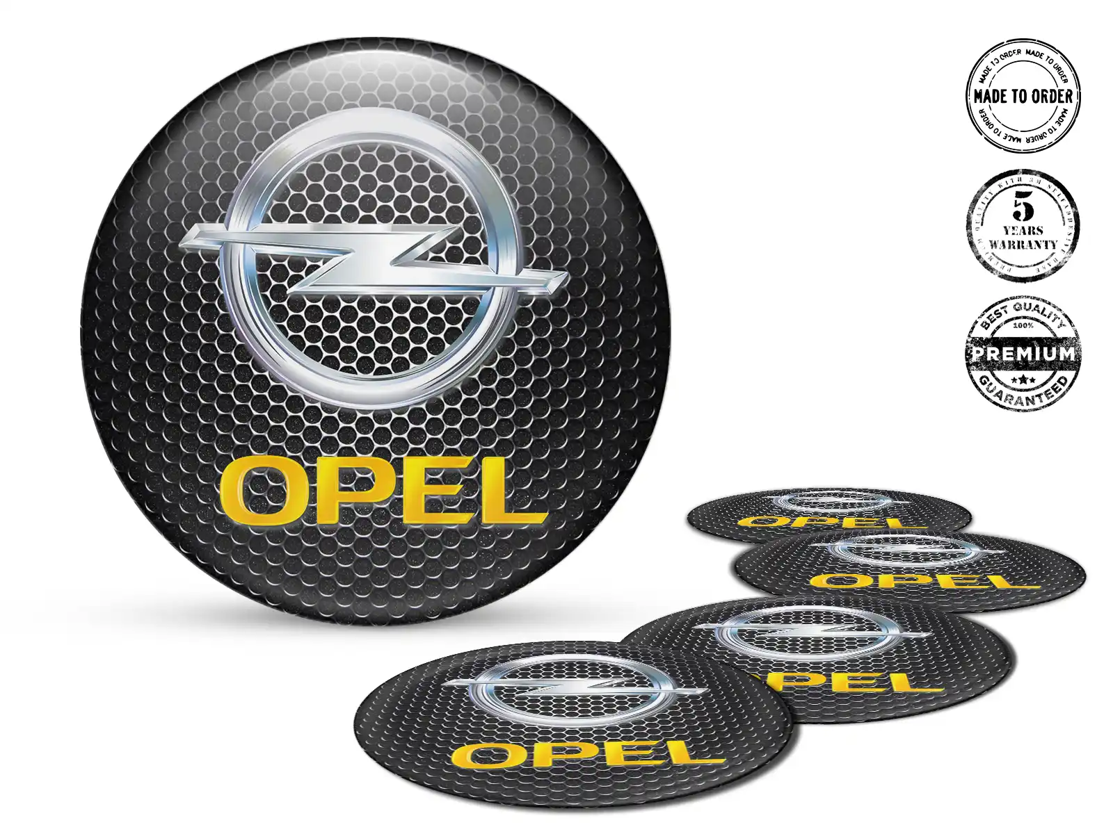 Opel Pegatina de Silicona Estilo Emblemas Bombados de Aro